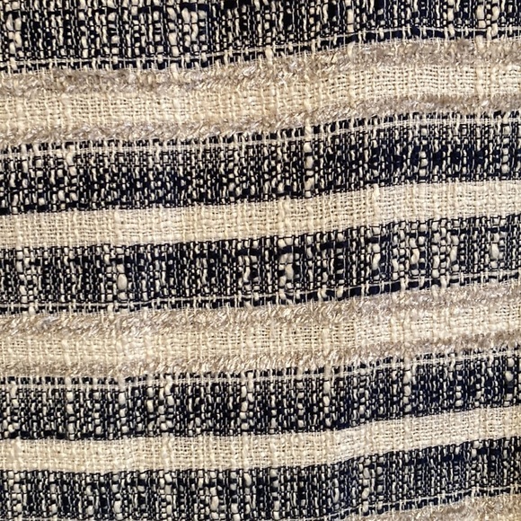 H&M Womens size 4 Textured Weave striped boucle Jacket lined zip up NWT - Picture 10 of 10